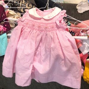 Carter’s 3 Months light pink plaid and floral dress